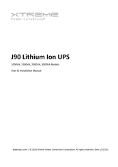 Xtreme J90i-1.5kLiD User & Installation Manual