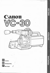 Canon VC 30 Instructions Manual