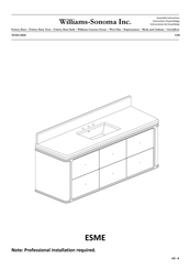 Williams-Sonoma ESME Assembly Instructions Manual