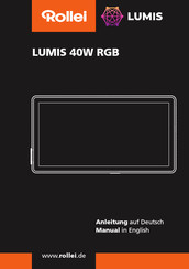 Rollei LUMIS 40W RGB Manual