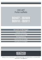 Samo CEE ART B0910 Assembly Instructions Manual