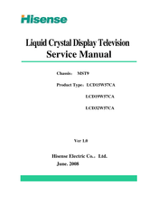 Hisense LCD32W57CA Service Manual