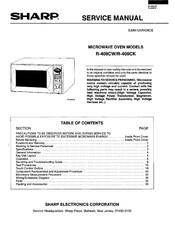 Sharp R-409CK Service Manual