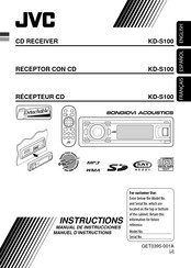 JVC KDS100 Instructions Manual