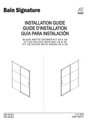 AE Bath SD2-48-BLK Installation Manual