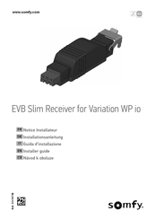 SOMFY EVB Slim Receiver for Variation WP io Installer's Manual