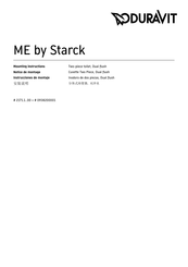 DURAVIT ME by Starck 0938200001 Mounting Instructions