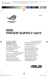 Asus ROG Strix Gold Aura Edition 750W Quick Start Manual