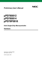 Nec mPD780812 Preliminary User's Manual