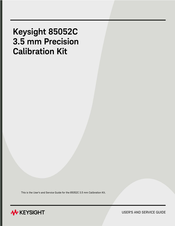 Keysight 85052C User's And Service Manual