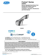 ZURN Aqua-Fit Fulmer ZG6951-W2 Installation, Operation, Maintenance And Parts Manual