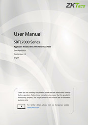 ZKTeco SBTL7022 User Manual