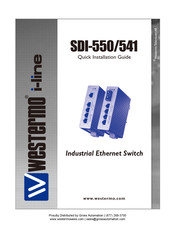 Westermo SDI-541-MM-SC2 Quick Installation Manual