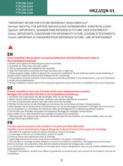 YitaHome FTPLDB-0145 Assembly Instructions Manual