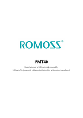 Romoss PMT40 User Manual