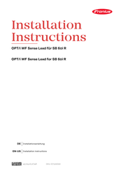 Fronius OPT/i WF Installation Instructions Manual