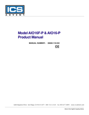 ICS Advent AIO16F-P Product Manual