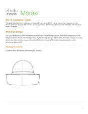 Cisco MERAKI MV13M-HW Installation Manual