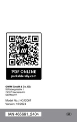 Parkside Performance 465661 2404 Operation And Safety Notes