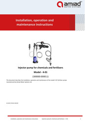 amiad 4-01 Installation,Operation And Maintenance Instruction