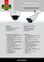 Burg Wächter BWNC-1242D-GC Series Quick Manual