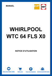 Whirlpool WTC 64 FLS X0 Instructions For Use Manual