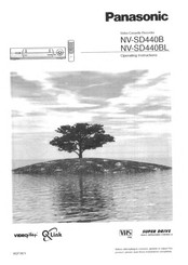 Panasonic NV-SD440B Operating Instructions Manual
