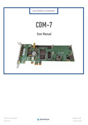 Safran CDM-7 User Manual