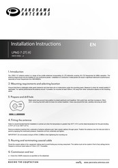 Panorama Antennas LPM2-7-27-X Installation Instructions Manual