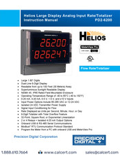 Precision Digital Corporation Helios PD2-6200 Instruction Manual