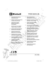 EINHELL TP-HD 18/26 D Li BL Original Operating Instructions