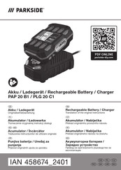 Parkside 458674 2401 Translation Of The Original Instructions