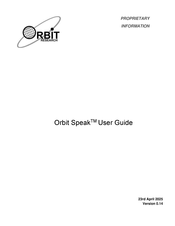 Orbit Research Orbit Speak User Manual