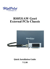 HighPoint RS8531AW Gen4 Quick Installation Manual