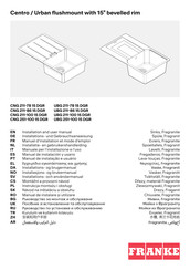Franke Centro CNG 211-78 15 DGR Installation And User Manual