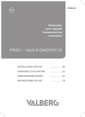 VALBERG 14S40 B DXAD929C V2 Instructions For Use Manual
