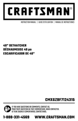 Craftsman CMXGZBF7124315 Instruction Manual