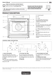 Hotpoint HO 458CF B UK Owner's Manual