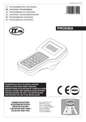 BFT PROXIMA Installation And User Manual
