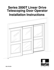 Horton 2000T Series Installation Instructions Manual