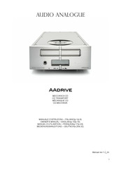 Audio Analogue AAdrive Owner's Manual