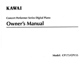 Kawai Concert Performer CP175 Owner's Manual