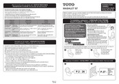 Toto WASHLET S7 C769CE Installation Manual