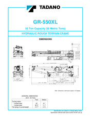 Tadano GR-550XL Manual