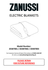 Zanussi ZESB7001 Manual