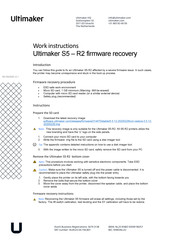 Ultimaker S5 - R2 Firmware Recovery Procedure