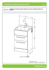 ROBINHOOD SUPERTUB ST7003B Installation And Operating Instructions Manual