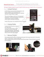 Raise3D N-Series Installation Instructions Manual