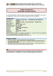 SiKom SI-3 Installation And User Manual