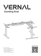 VERNAL L-shaped Standing Desk Instruction Manual
